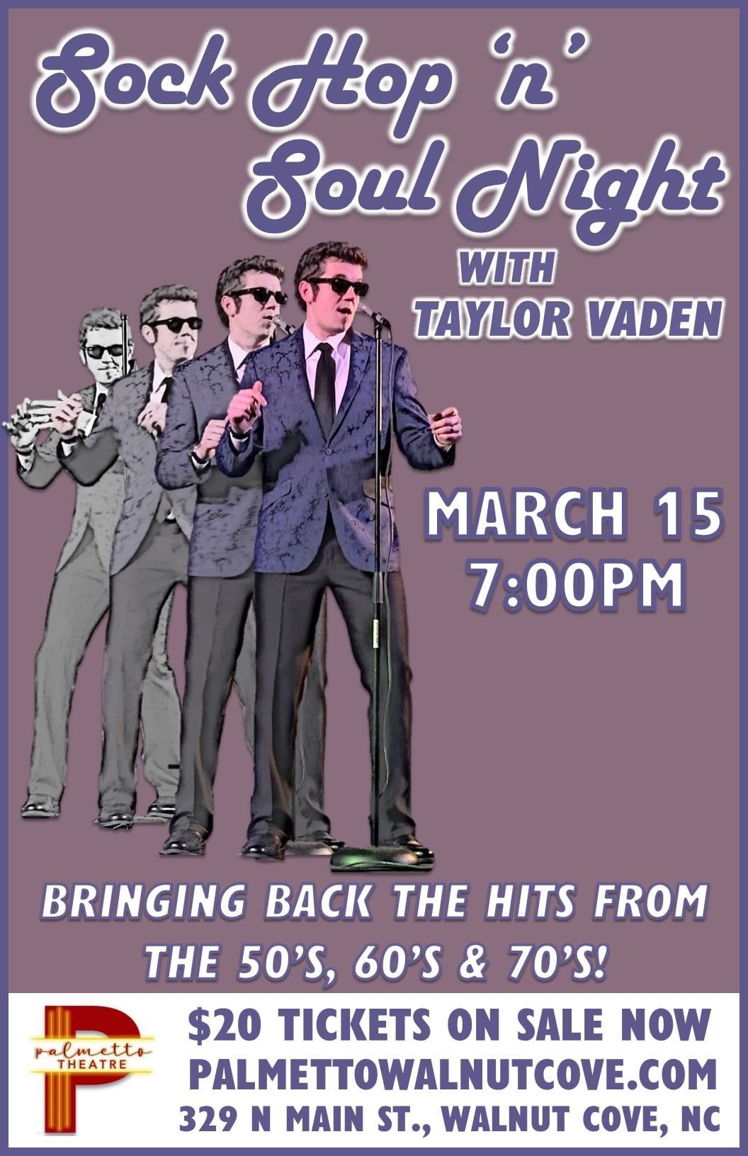 Sock Hop'n' Soul Night With Taylor Vaden (2025)