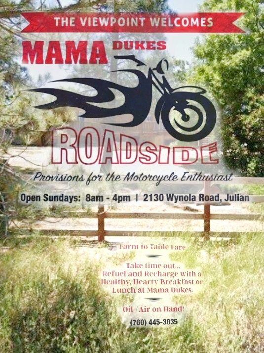 Mama Dukes Roadside Provisions for the Motorcycle Enthusiast