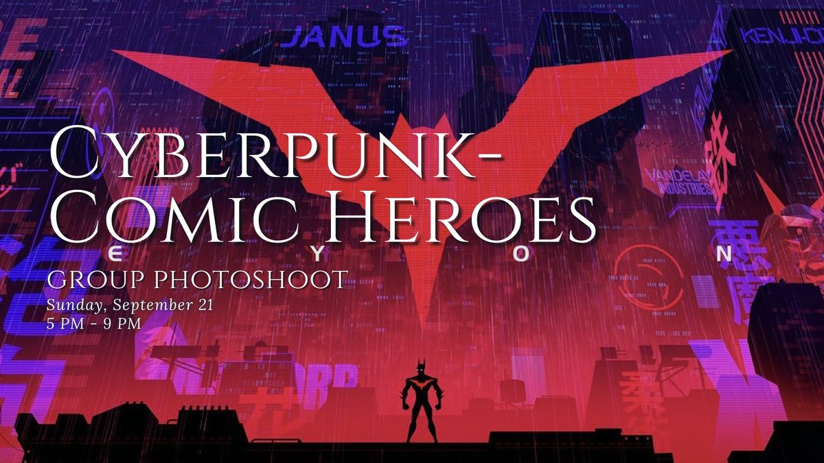 Cyberpunk-Comic Heroes Group Photoshoot