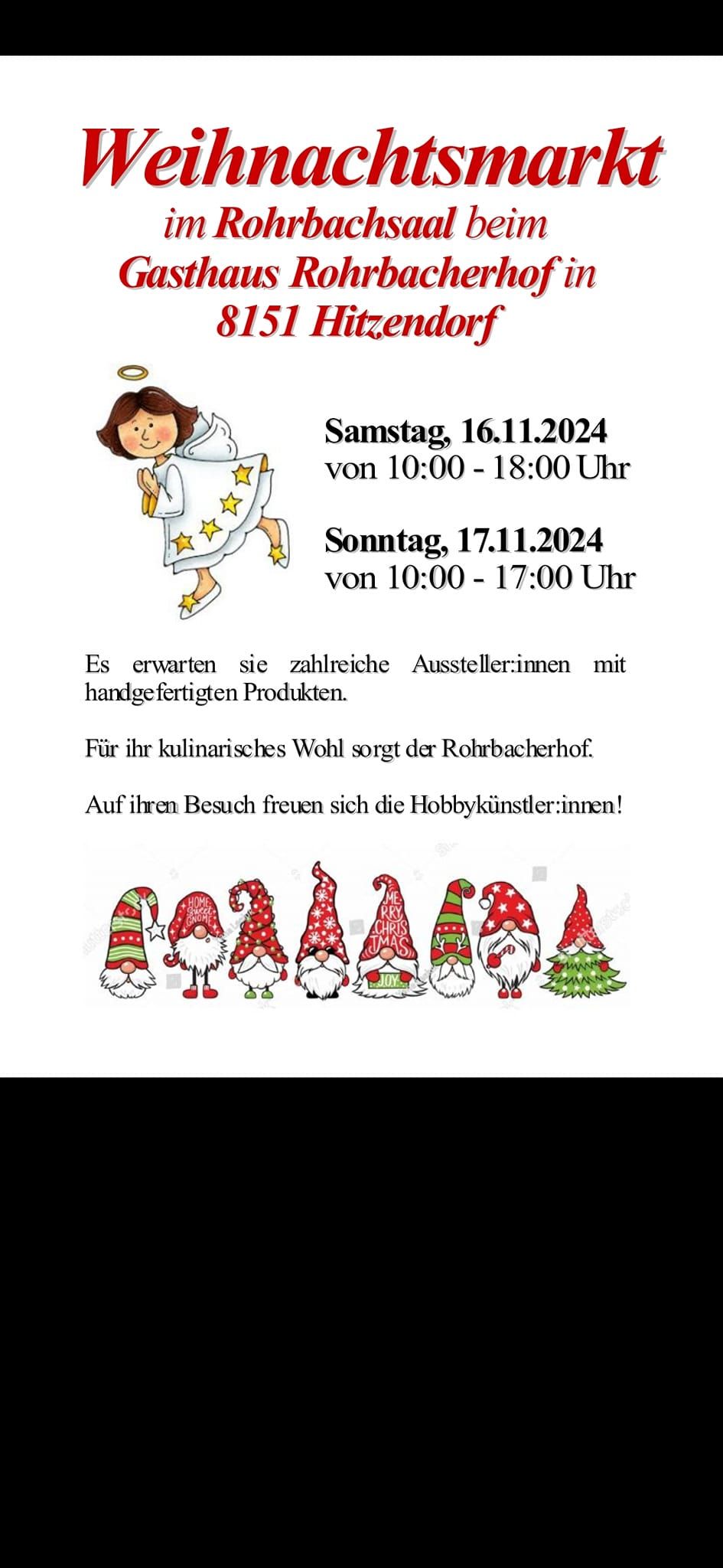 Weihnachtsmarkt im Rohrbacherhof 