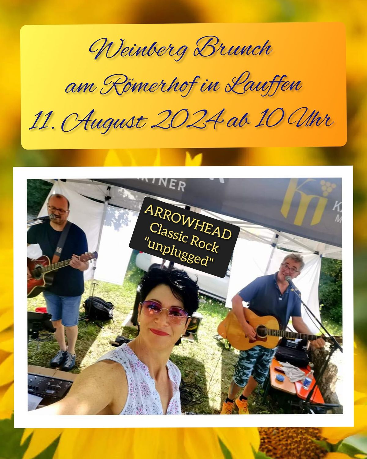 Weinberg Brunch am R\u00f6merhof in Lauffen mit ARROWHEAD "unplugged" 