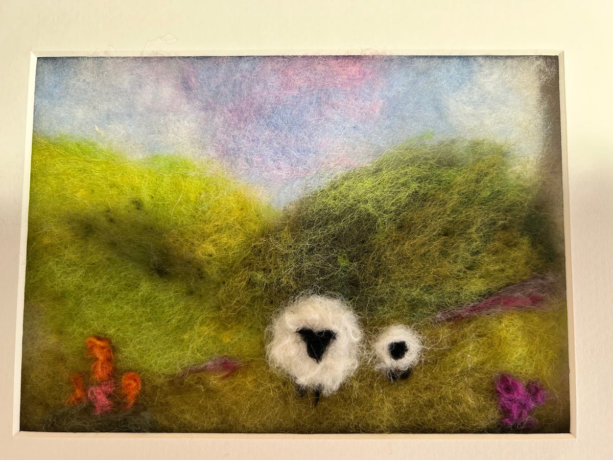 Needle Felted Spring Picture Workshop