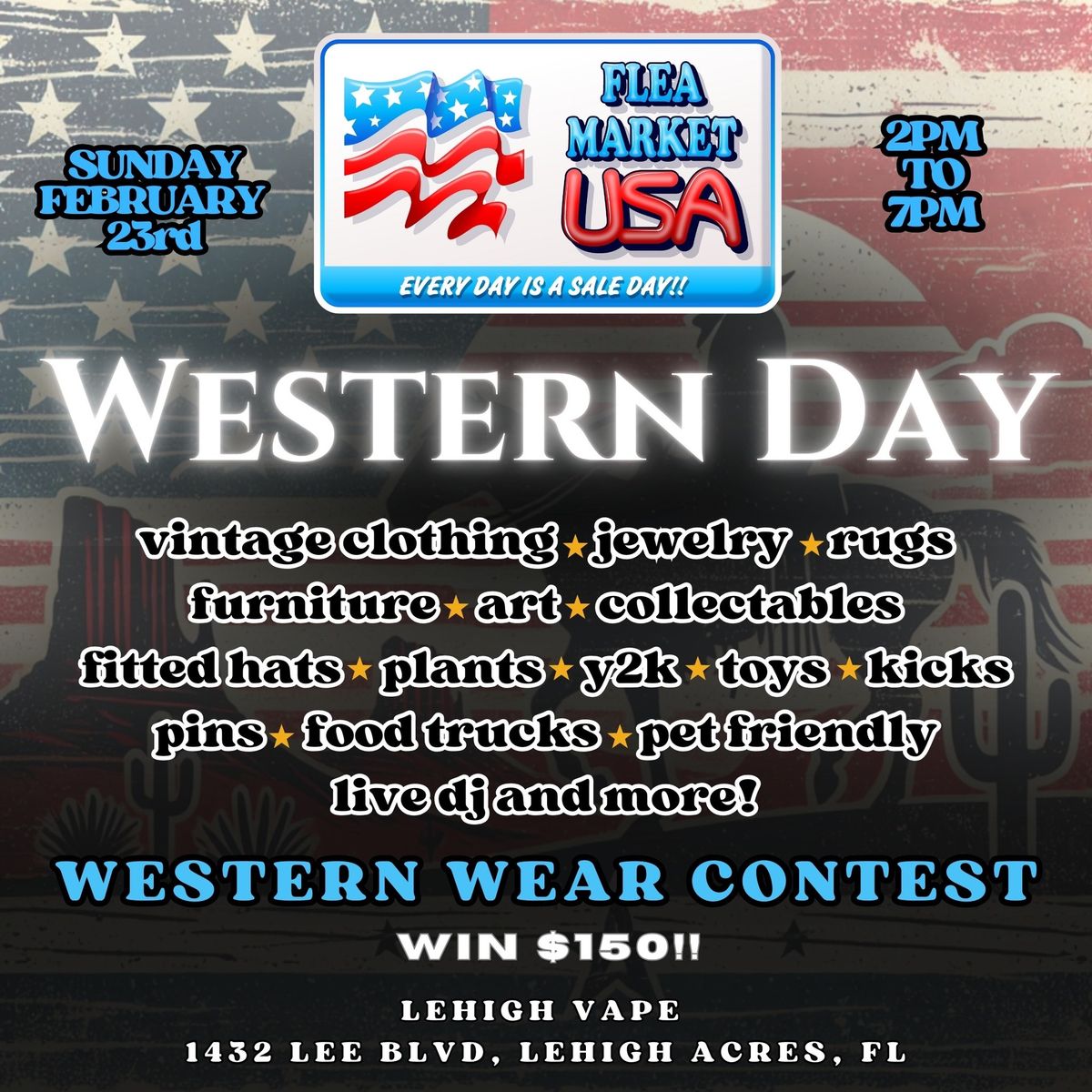 Flea Market USA Western Day