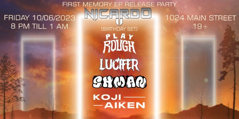 True Sound Presents: First Memory Release Party w\/Nicard0 B-day Bash! + Friends