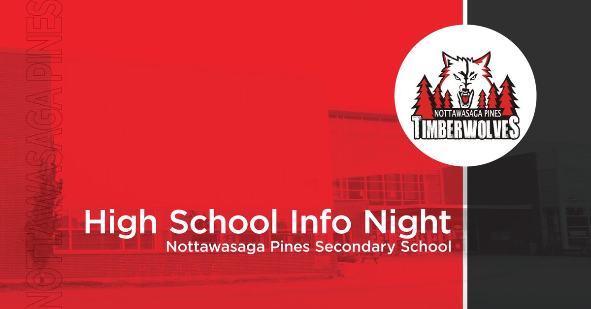 High School Info Night - Nottawasaga Pines Secondary School