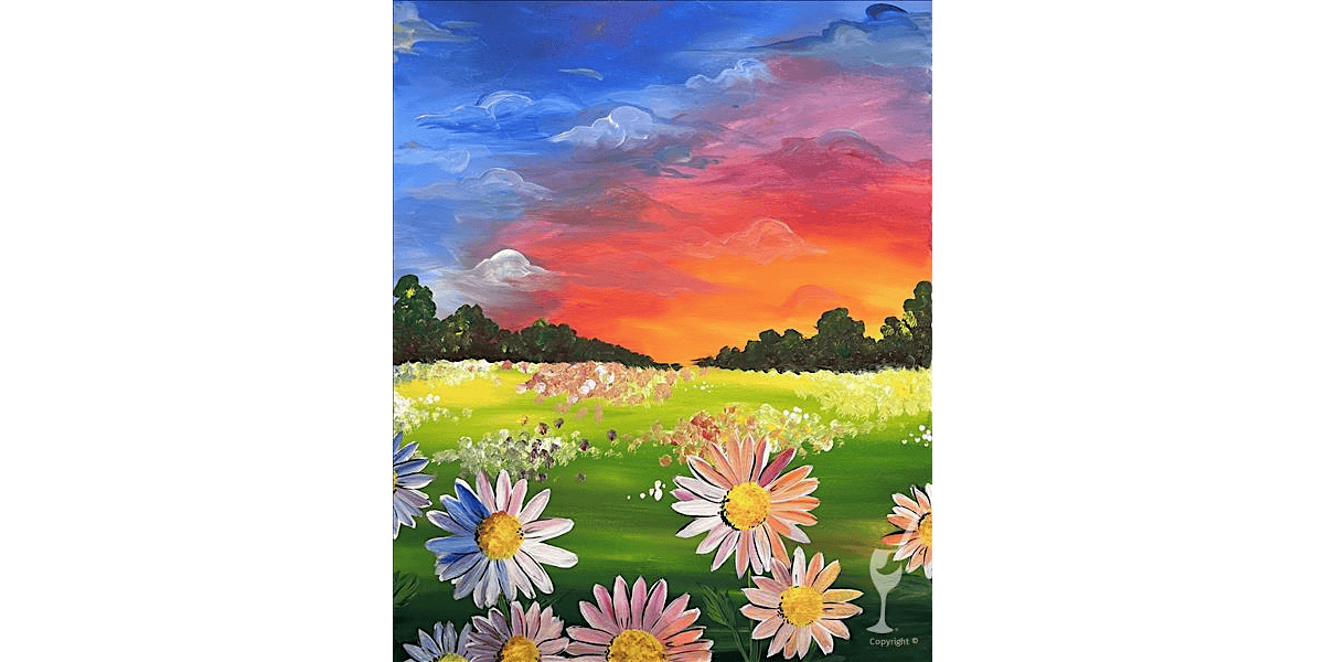 Daisies at Sunset - Paint and Sip in Denver | Classpop!\u2122