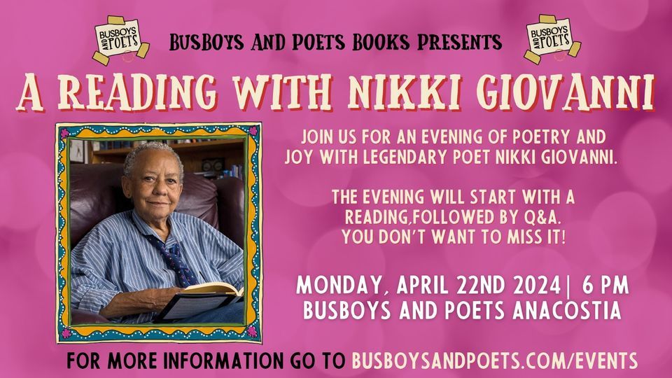 A Reading with Nikki Giovanni 