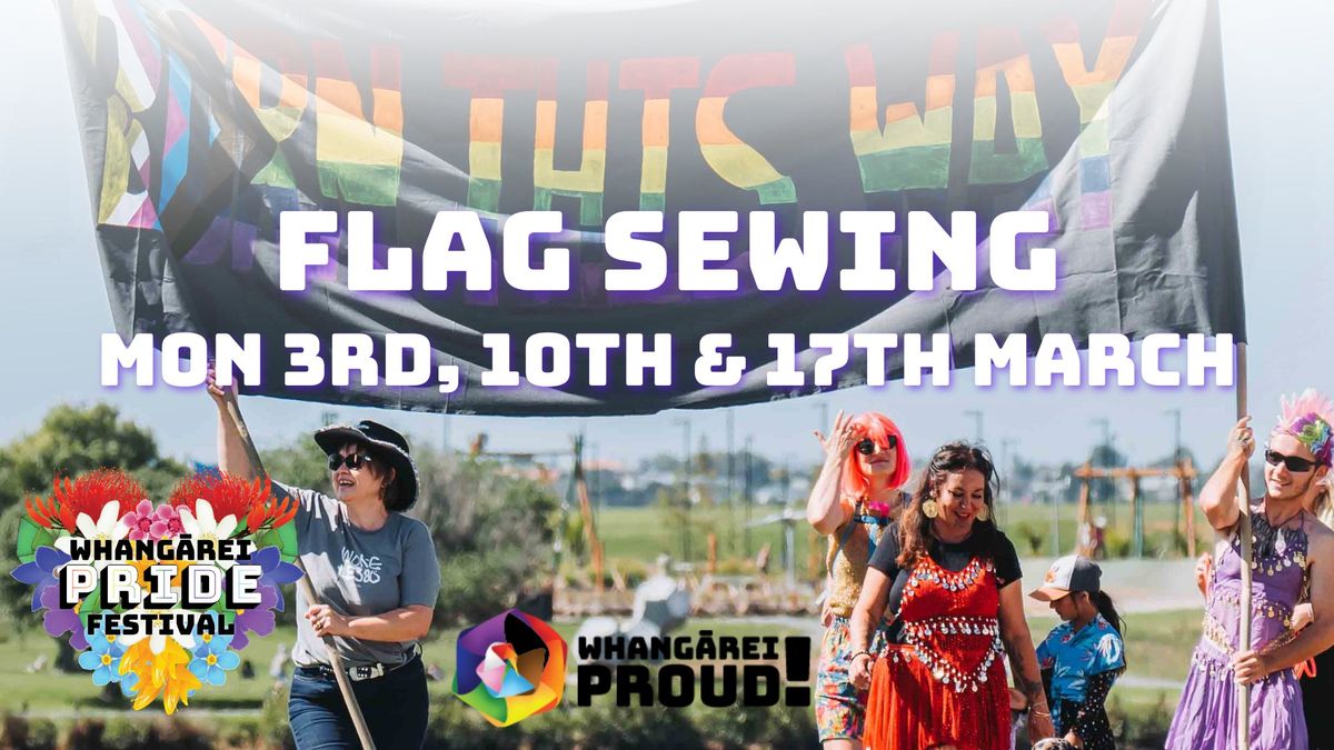 Flag Sewing - Whang\u0101rei Pride Festival 2025