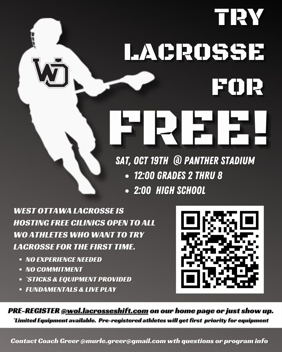 TRY LACROSSE FOR FREE!!!