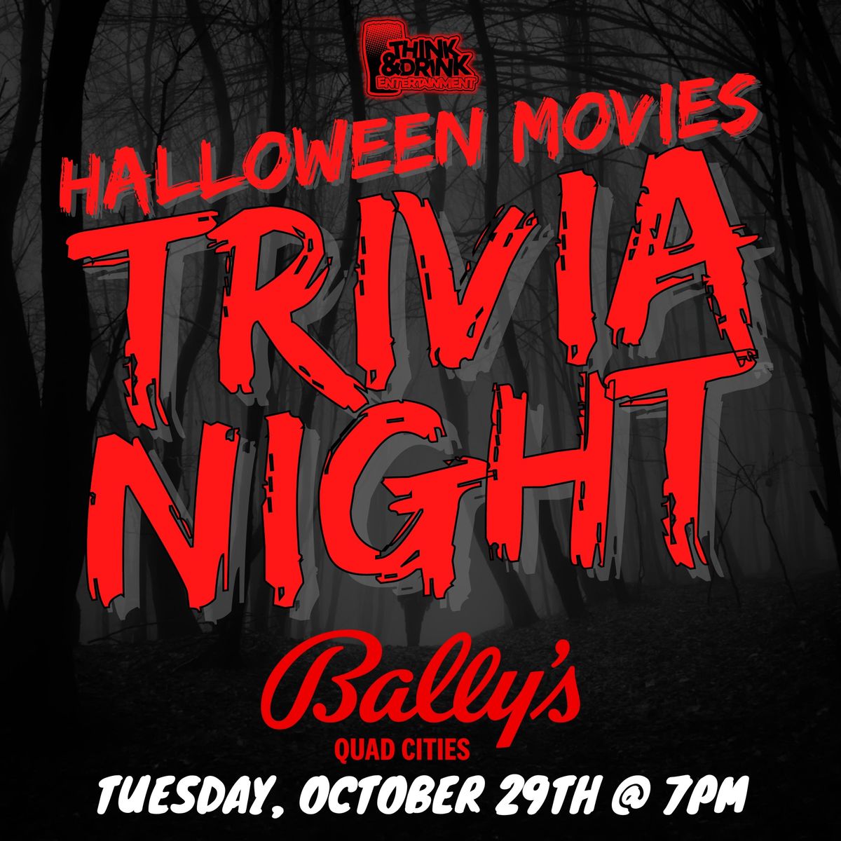 Halloween Movies Trivia Night @ Bally's Casino Quad Cities (Rock Island, IL) \/ Tues Oct 29th @ 7pm