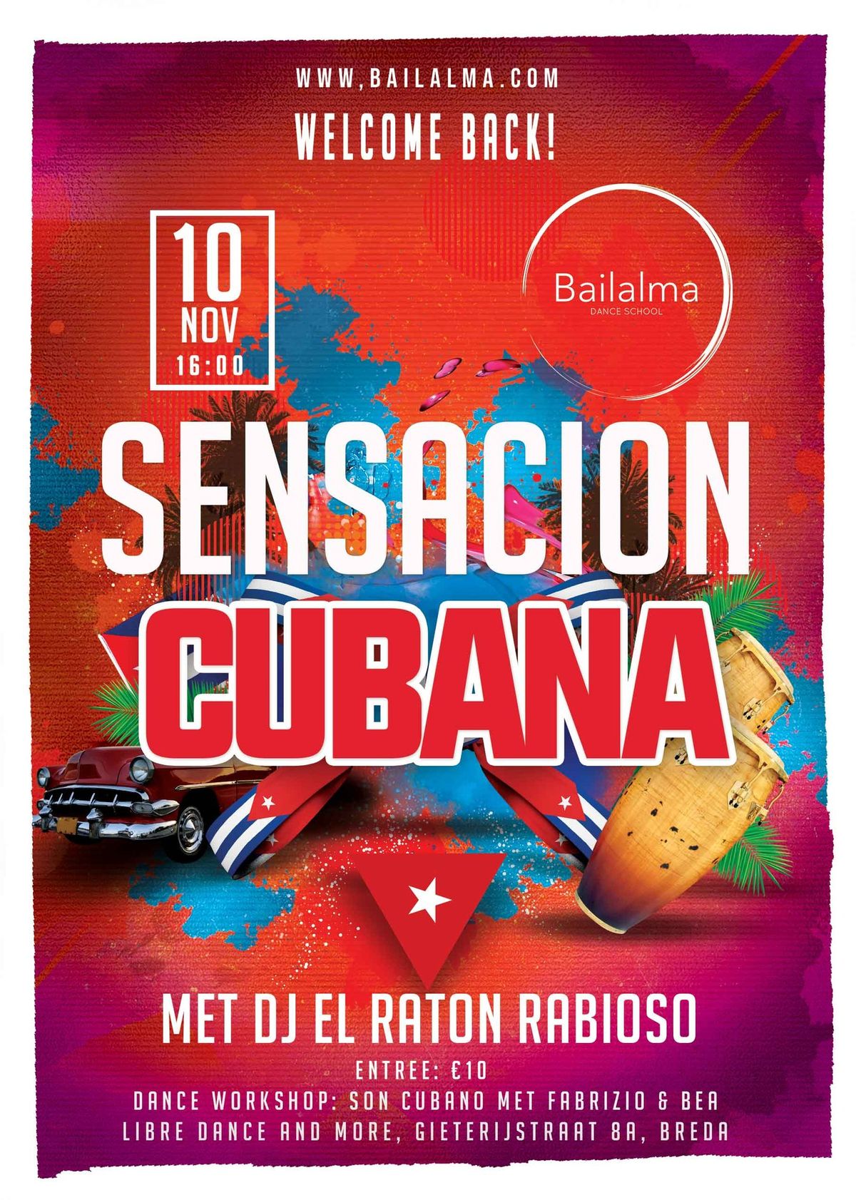 Sensaci\u00f3n Cubana \u2013 Cubaanse Salsa Matinee \u2013 10 November 2024