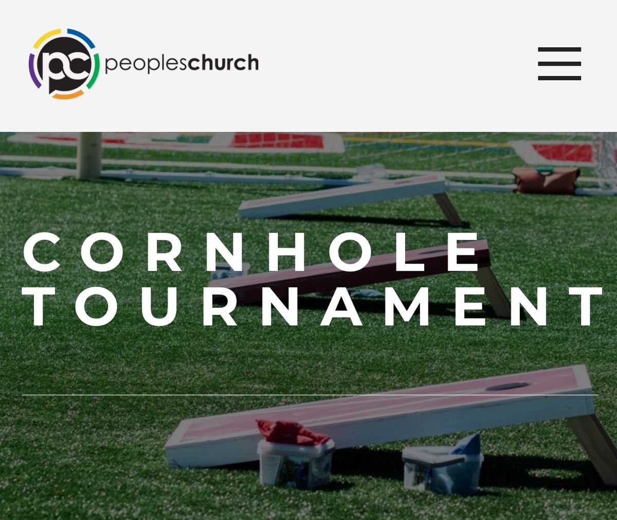 2nd Annual Peoples Church Cornhole Tournament