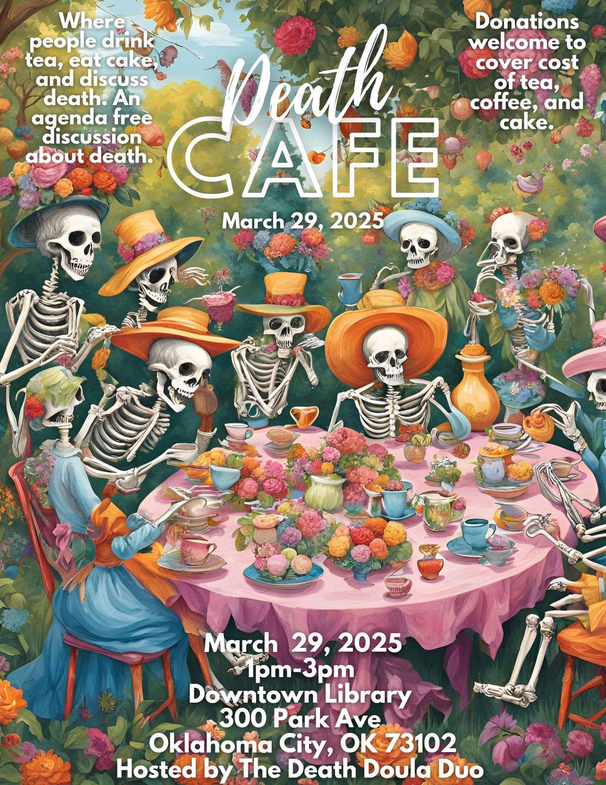 March Death Cafe at the Oklahoma Downtown Library 