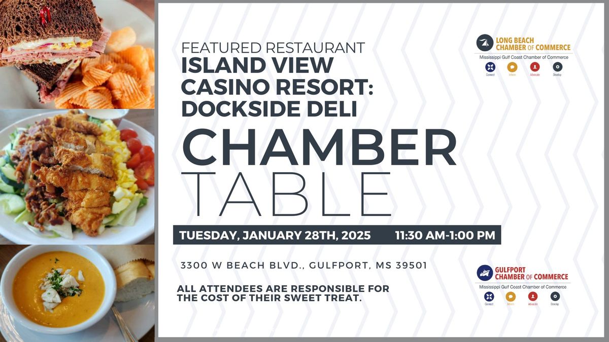 Long Beach\/Gulfport Chamber Table Island View Casino Resort: Dockside Deli