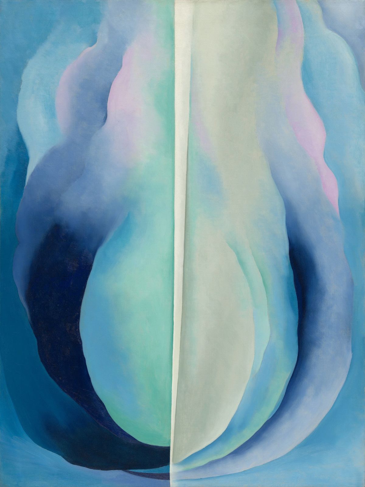 Oil Painting for beginners, Georgia O'Keeffe's "Abstraction Blue" -with Laura T