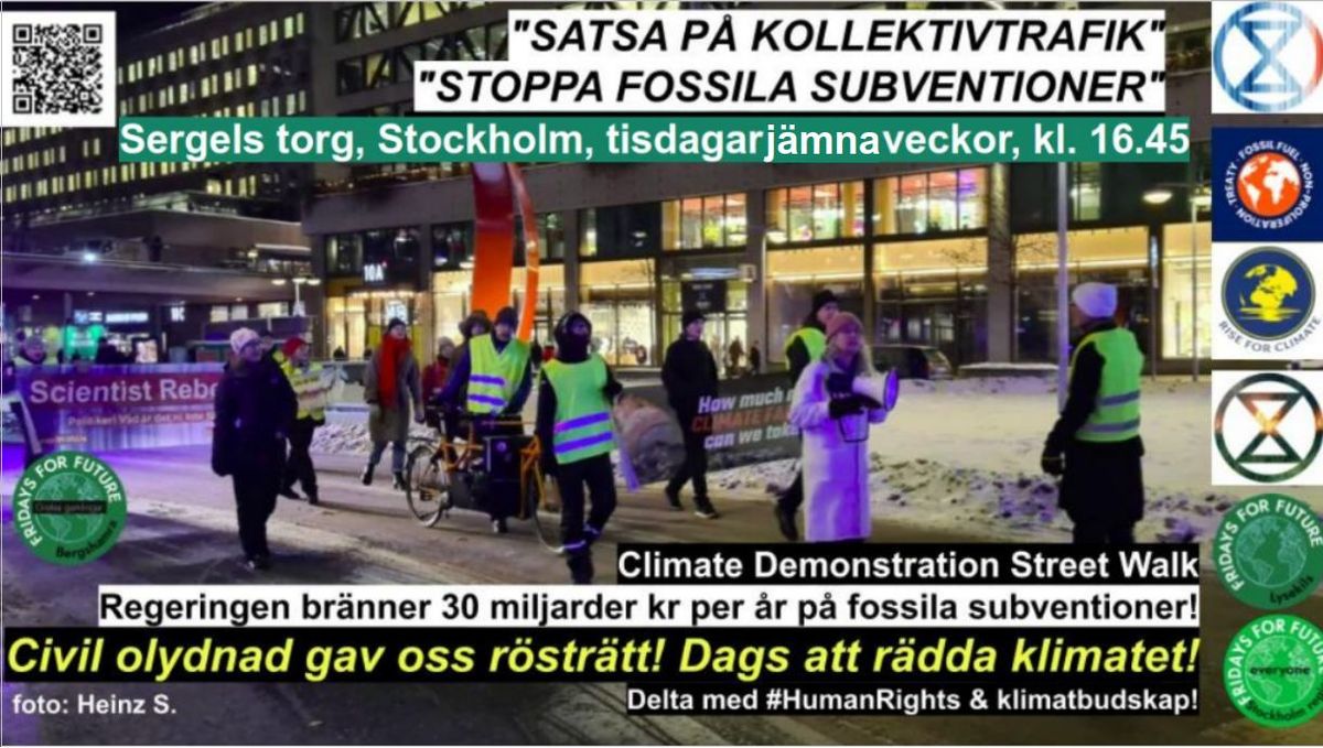 Climate Democracy Street Walk (Norrmalm)