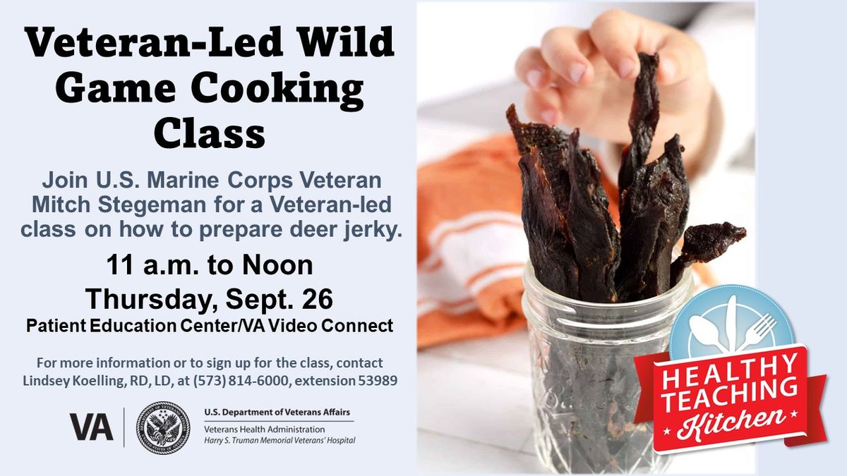 Veteran-Led Wild Game Cooking Class