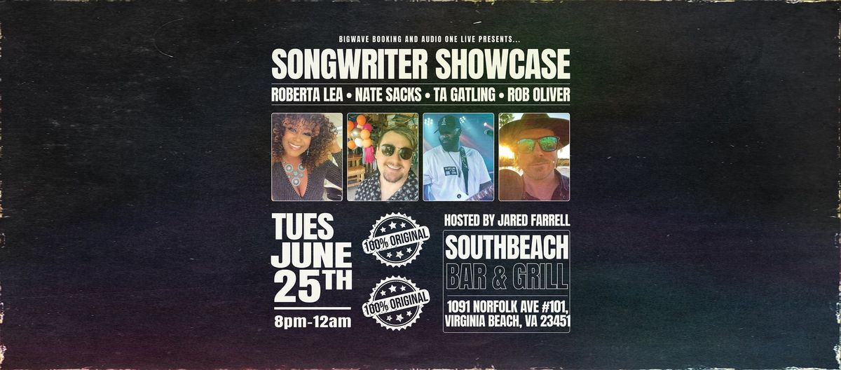 Singer Song Writer Showcase At South Beach Grill Presented by Audio One Live