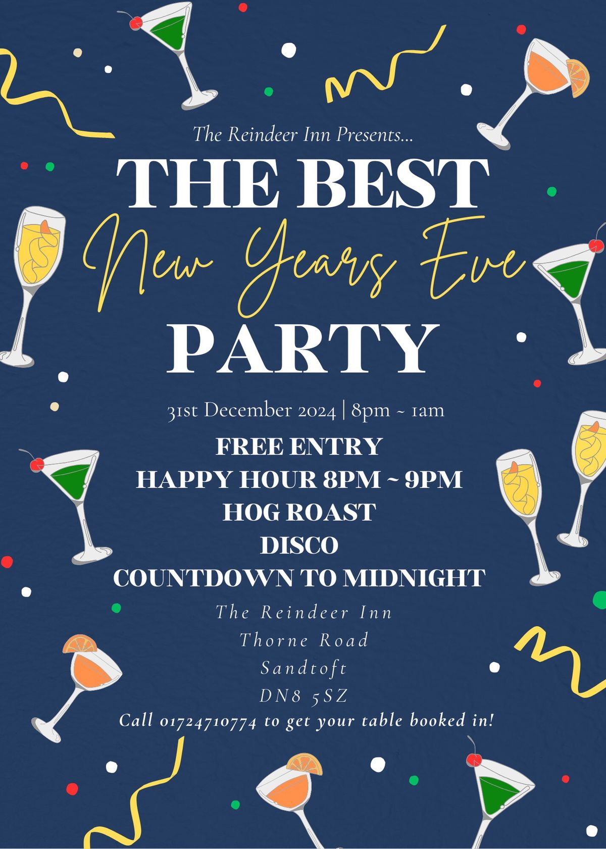 The Reindeer Inn\u2019s BEST New Years Eve Party! \ud83e\udea9\ud83e\udd42\ud83e\udd29