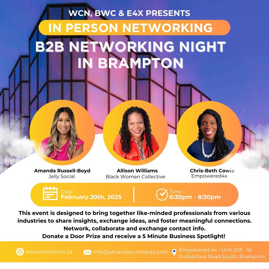 You're invited to B2B Collective Networking Night in Brampton!