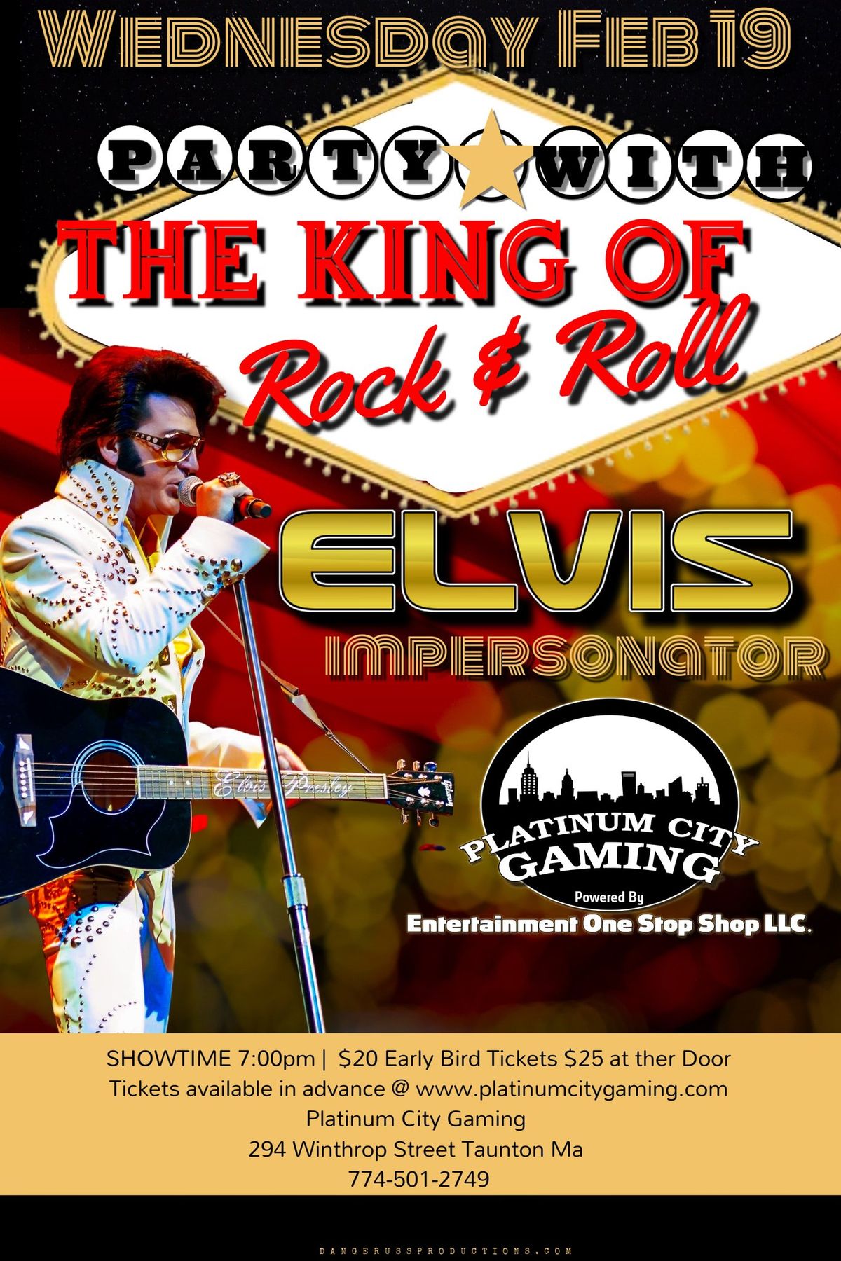 Party with the King of Rock & Roll impersonator Elvis