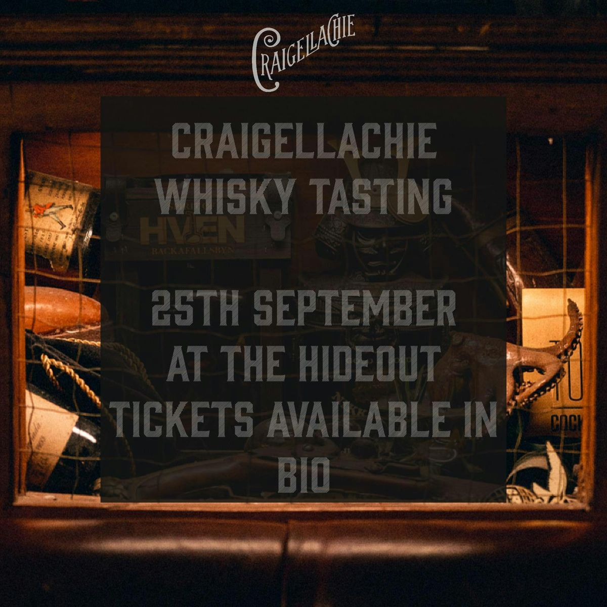 Hideout Presents: Craigellachie Whisky Tasting