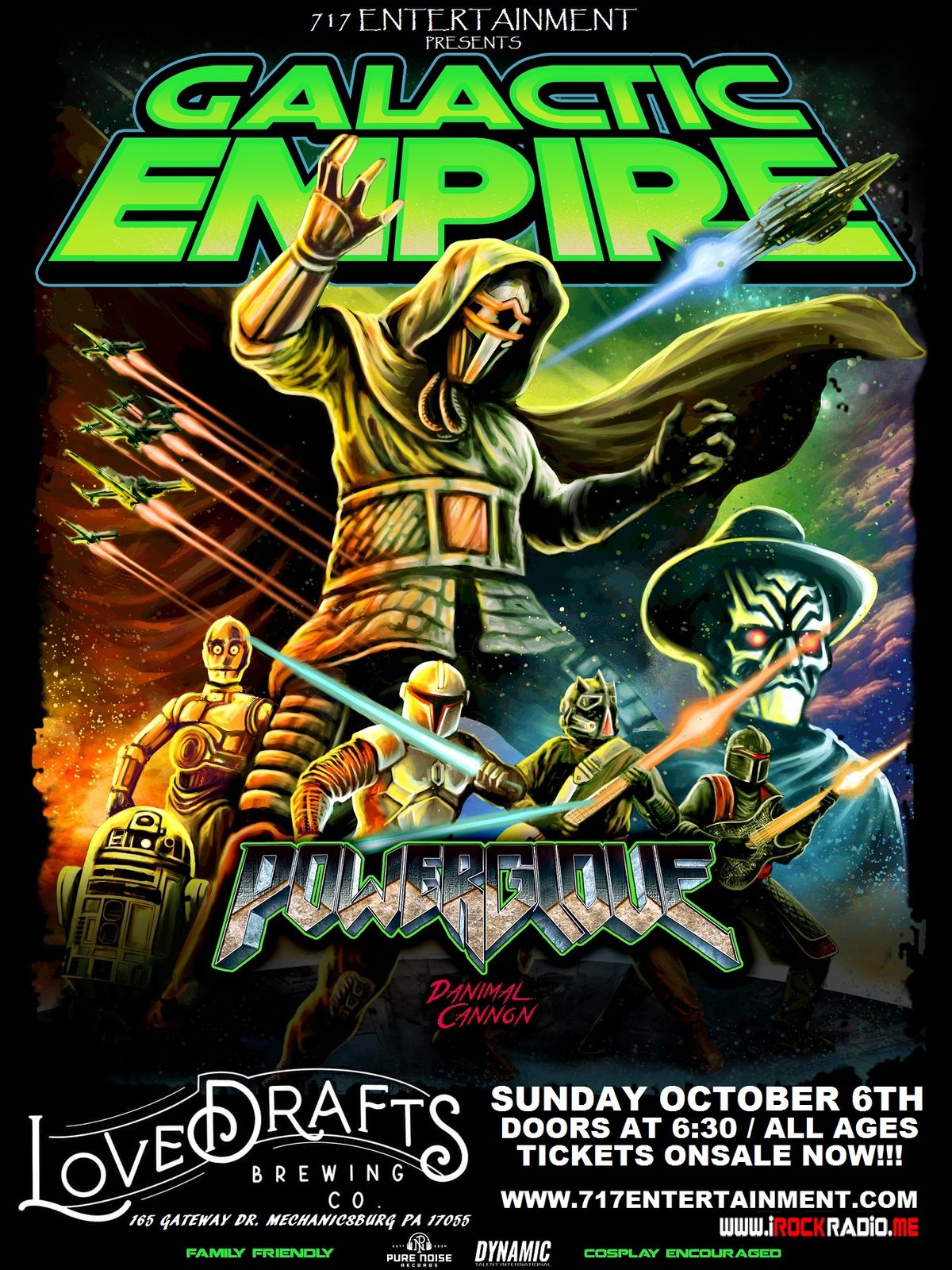 Galactic Empire Tour Finale w\/ Powerglove and Danimal Cannon at Lovedrafts