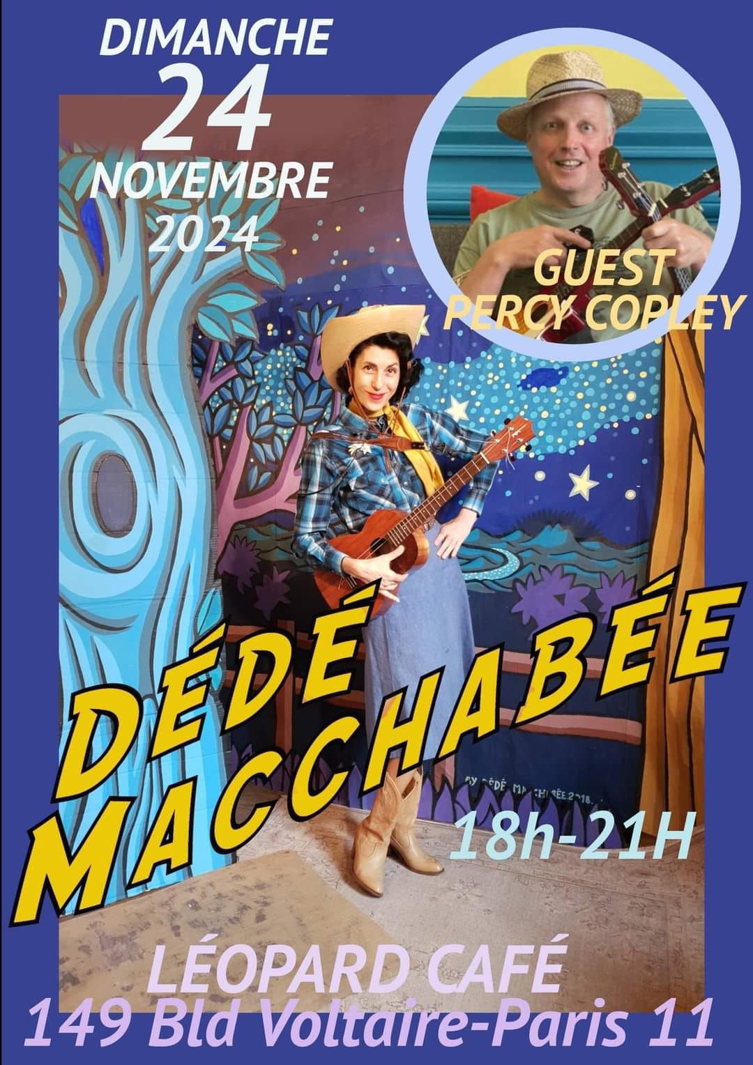 D\u00e9d\u00e9 Macchab\u00e9e et Percy Copley en concert!