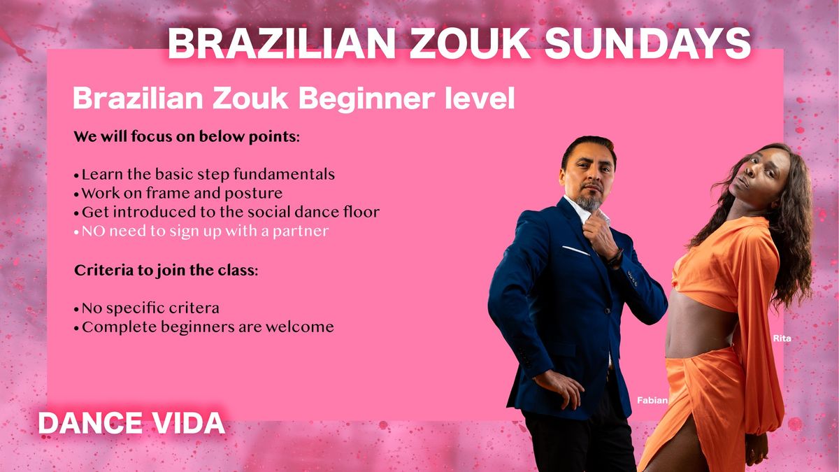 Beginner Level in Brazilian Zouk (Dance Vida)