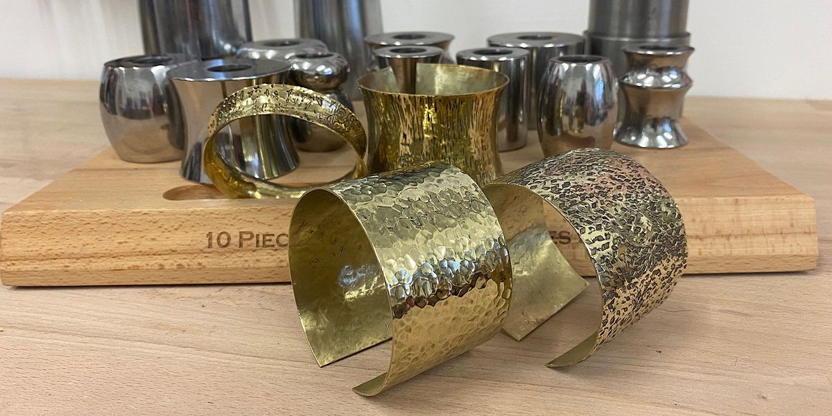 Brass cuff bracelet workshop