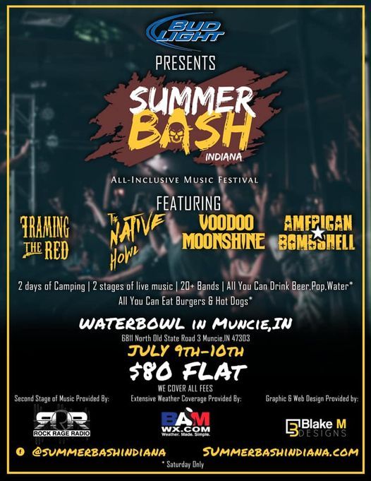 Bud Light Presents Summer Bash Indiana 2021 at The Water Bowl!!!