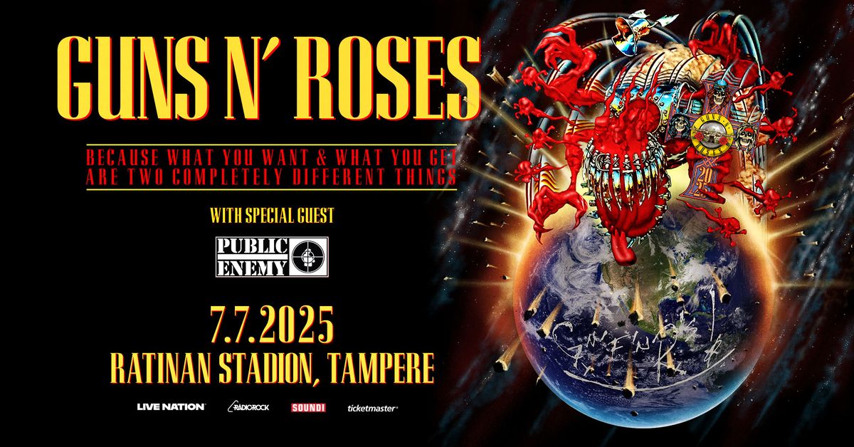 Guns N' Roses (US), Ratinan stadion, Tampere 7.7.2025