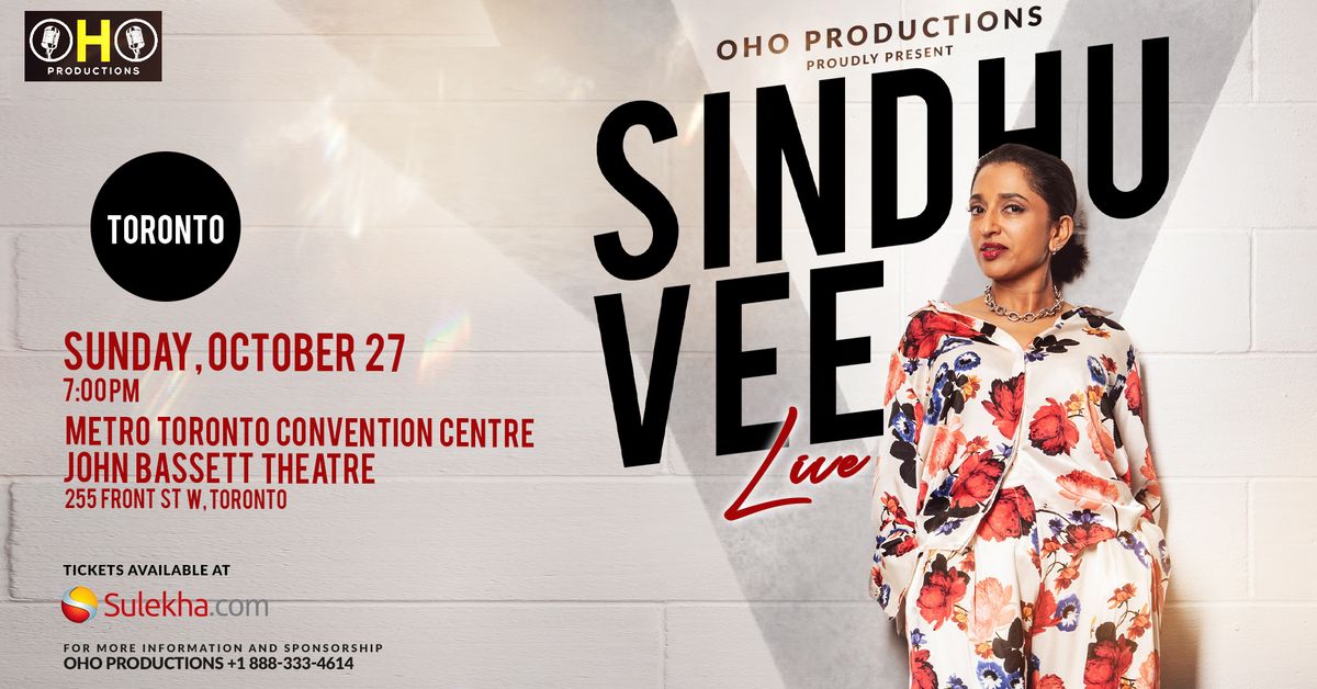 Toronto - Sindhu Vee Live