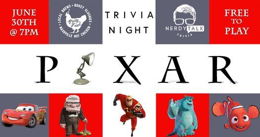 2000's Pixar Movies Team Trivia in Donelson!