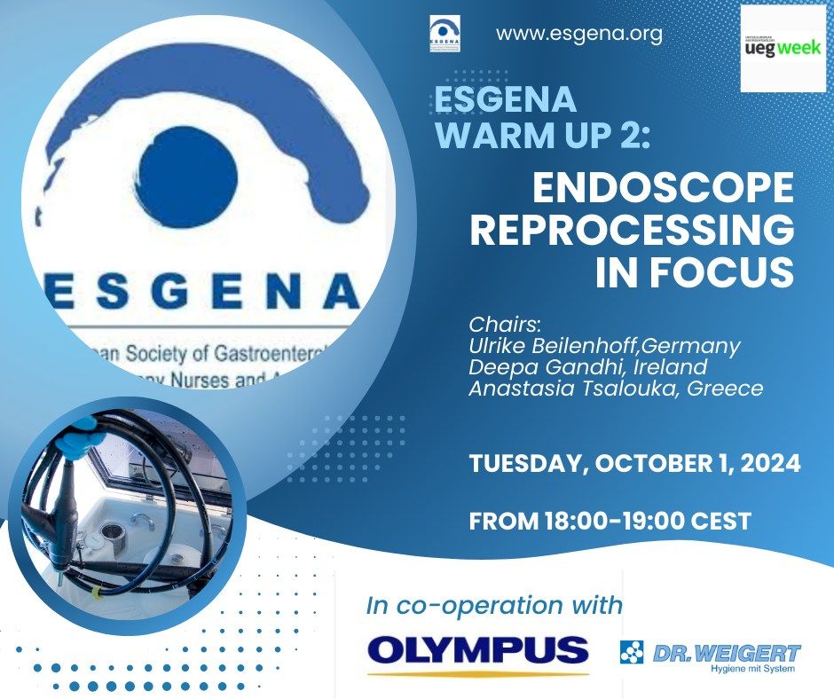 ESGENA Warm up 2: Endoscope reprocessing in focus