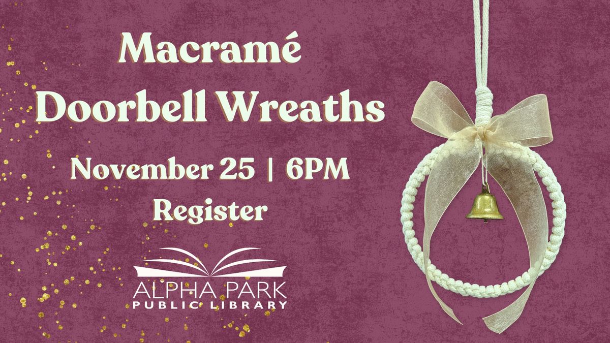 Macram\u00e9 Doorbell Wreaths