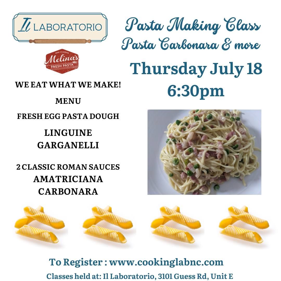 Pasta Making Class - Pasta Carbonara & More