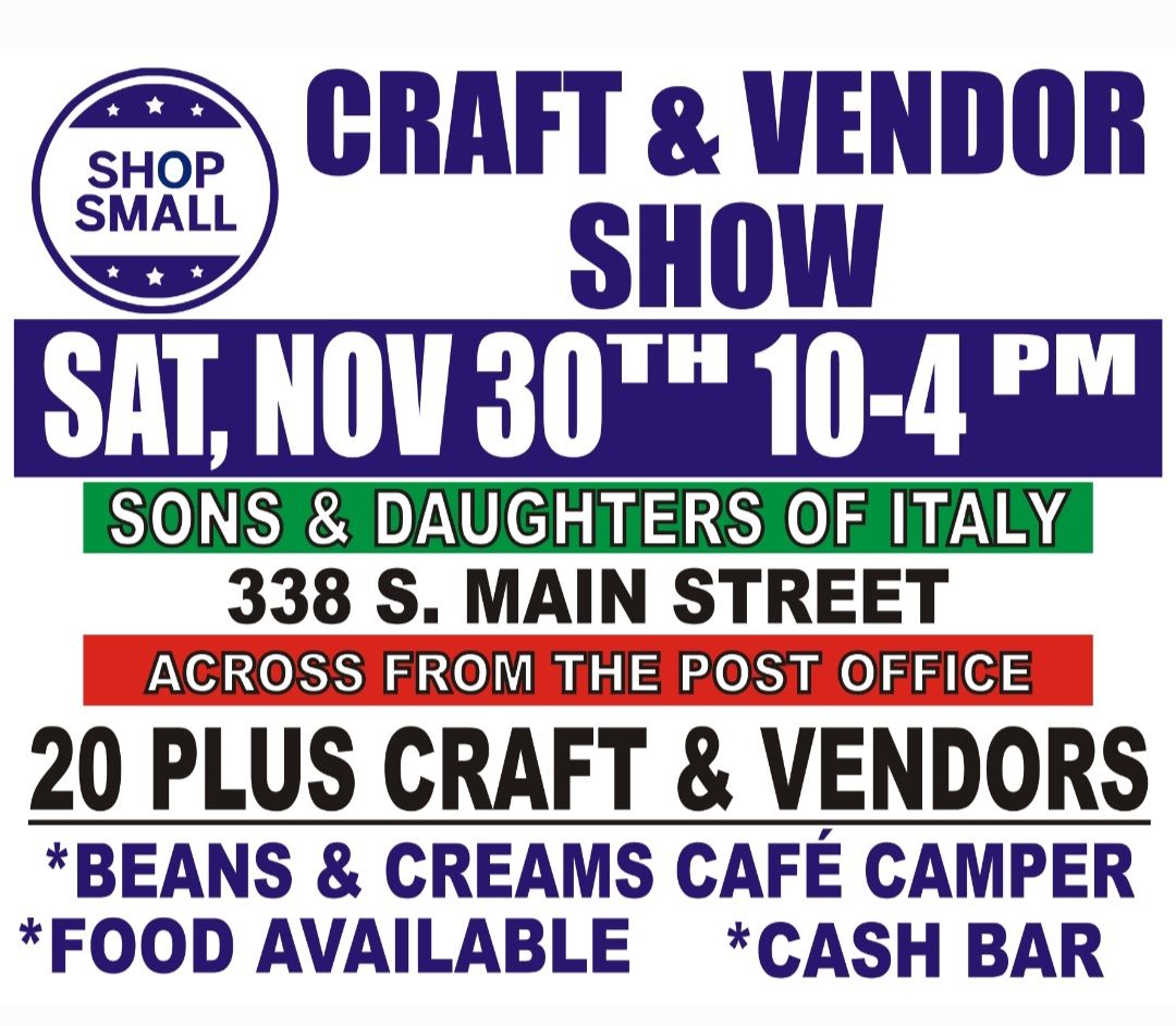 Shop Small Saturday Craft & Vendor Show