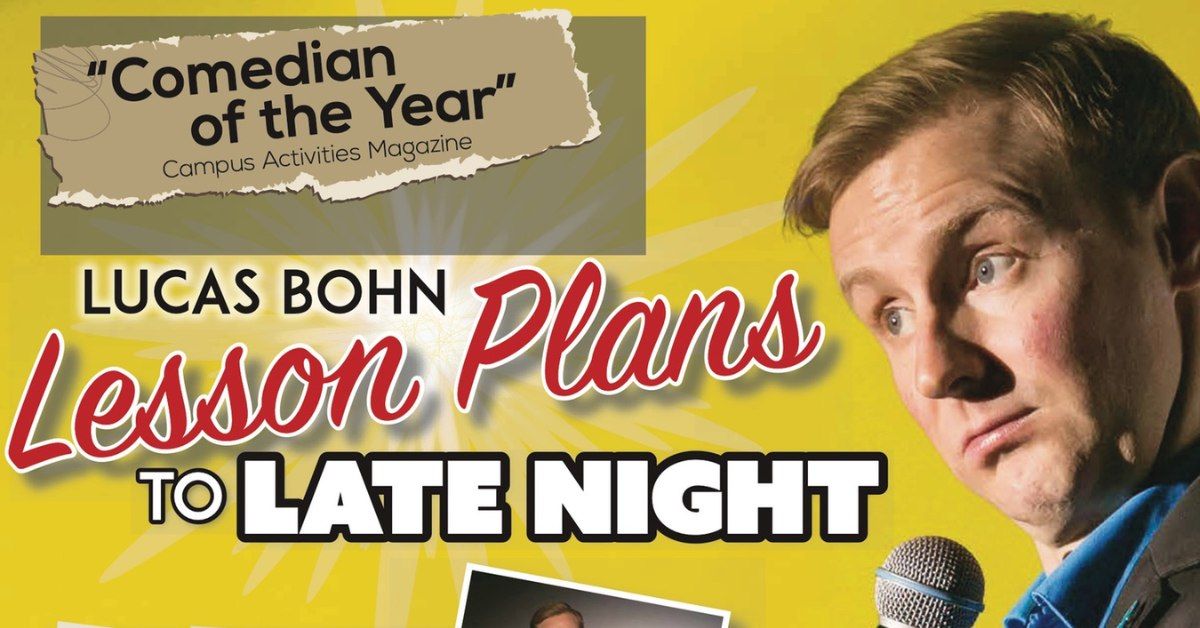 Lucas Bohn: Lesson Plans to Late Night live at the Marion Theatre!