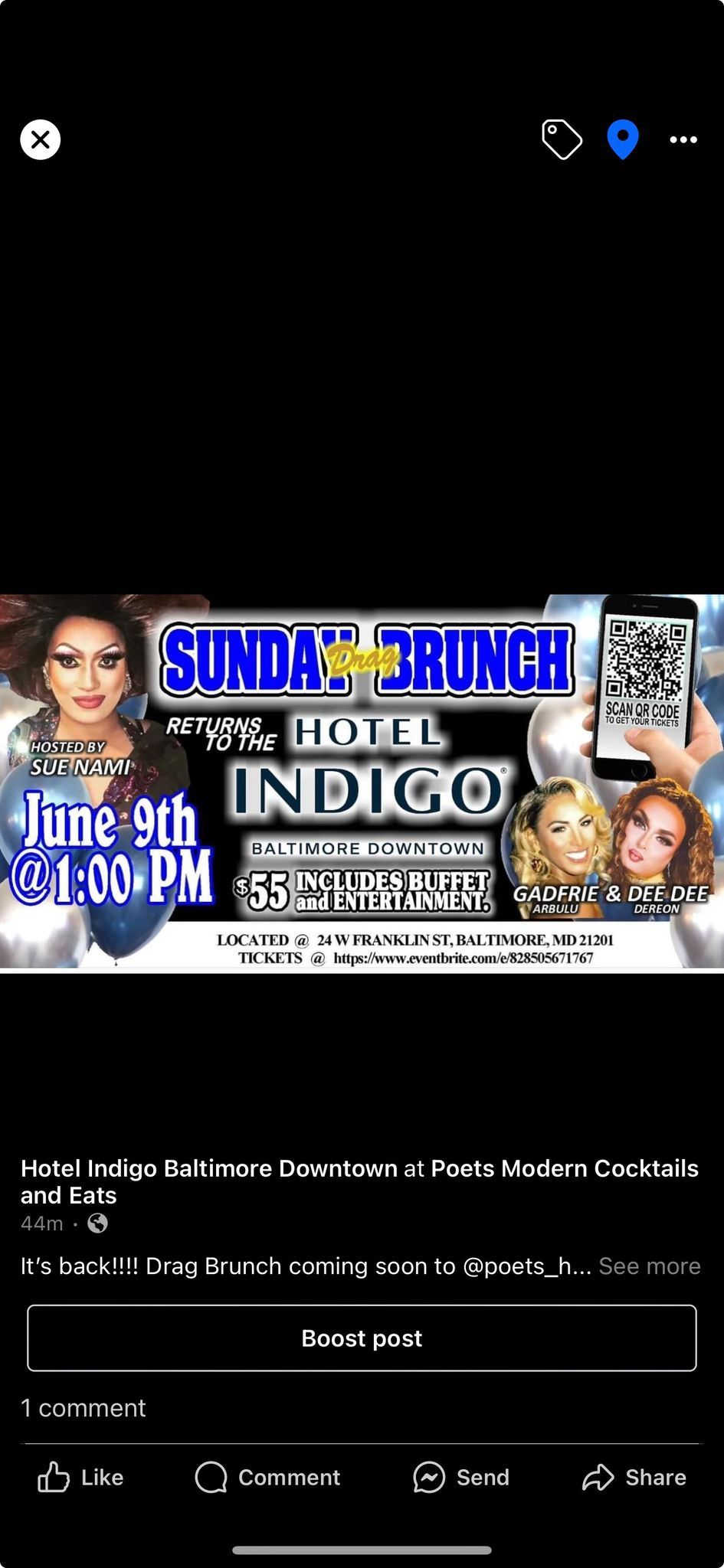 Drag Brunch hosted by Sue Nami & Friends 
