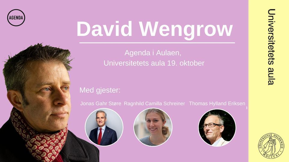 Agenda i Aulaen: David Wengrow