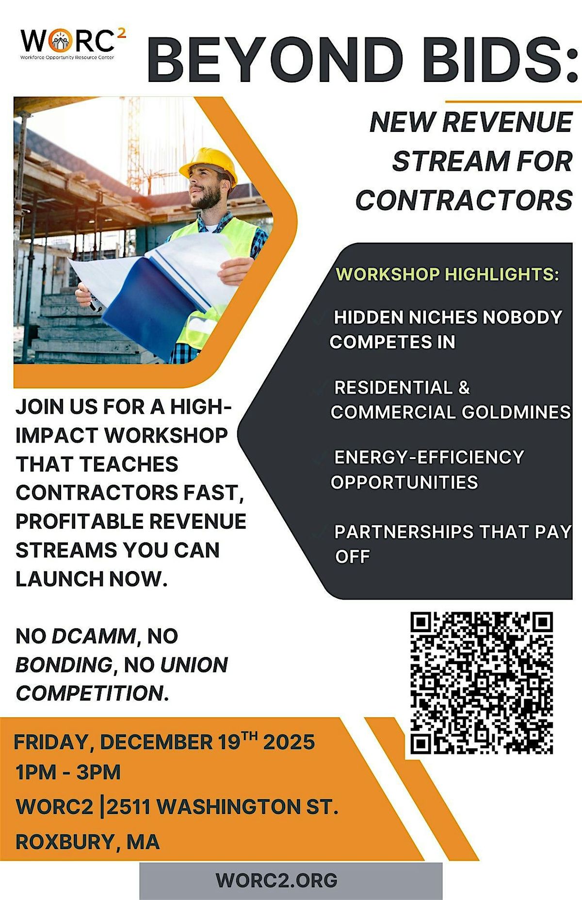 WORC\u00b2  presents:  BEYOND BIDS - New Revenue Stream for Contractors