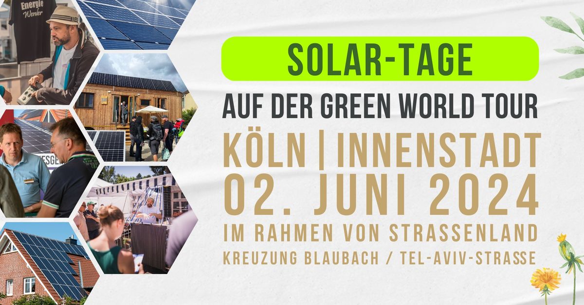 Solar-Tage auf der Green World Tour K\u00f6ln | 02. Juni 2024