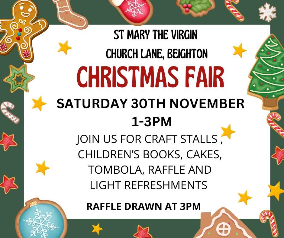 Christmas Fair - Saturday 30th November