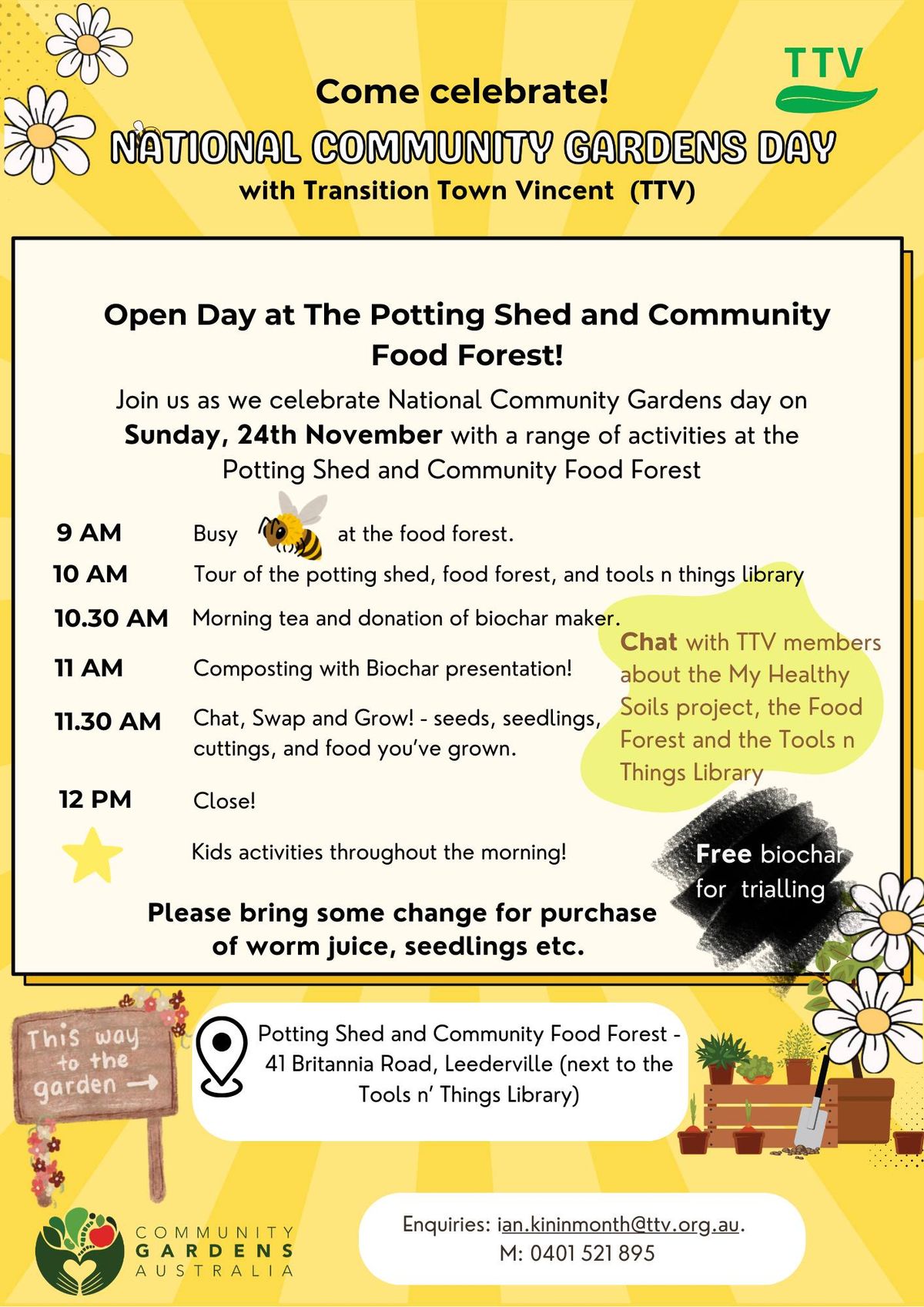 Open Day at the Potting Shed and Community Food Forest