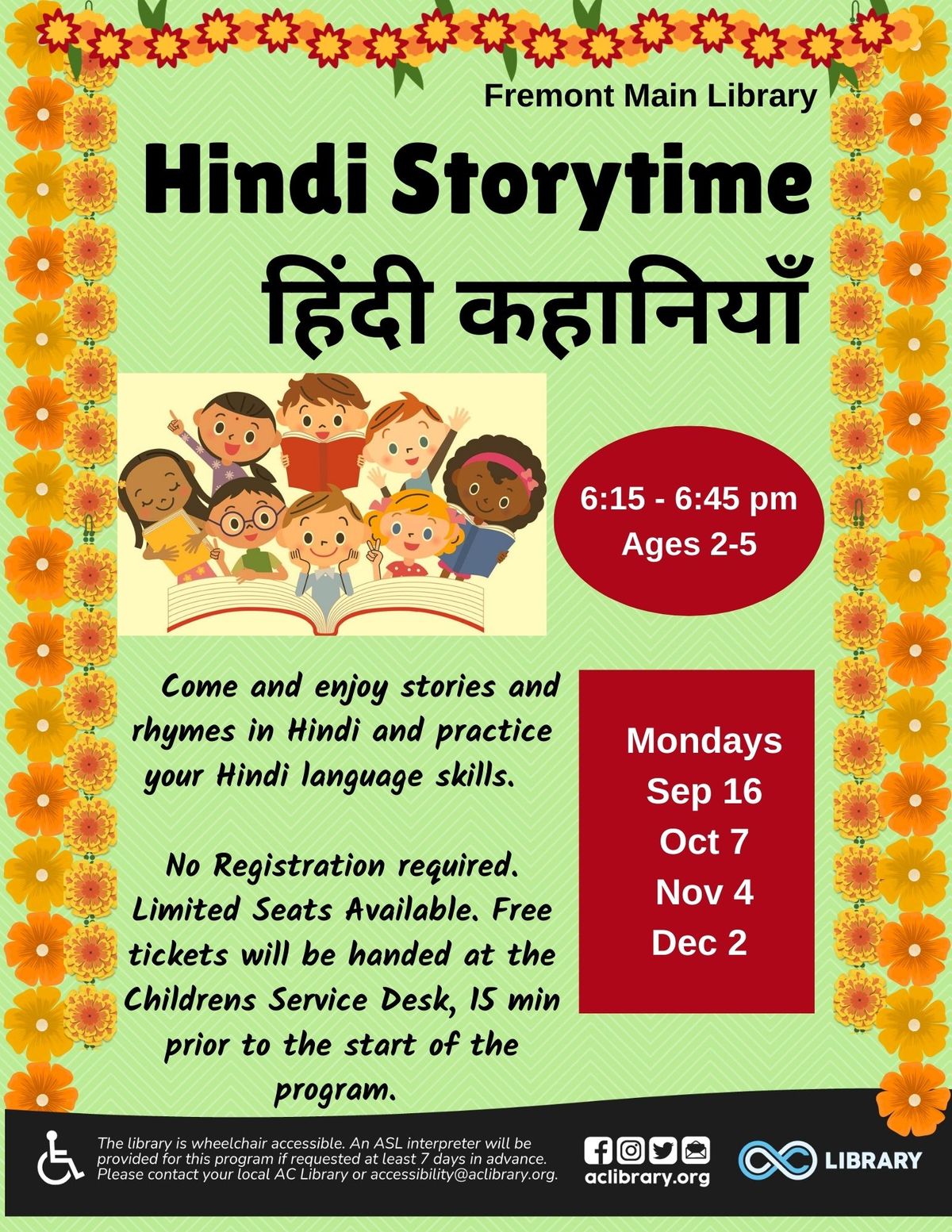 Hindi Storytime - \u0939\u093f\u0902\u0926\u0940 \u0915\u0939\u093e\u0928\u093f\u092f\u093e\u0901 @ Fremont Main Library