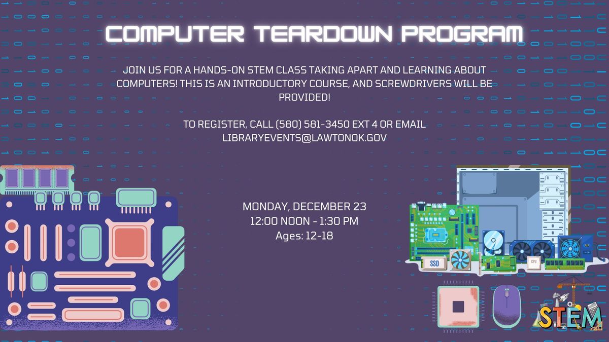 Computer Teardown Program 