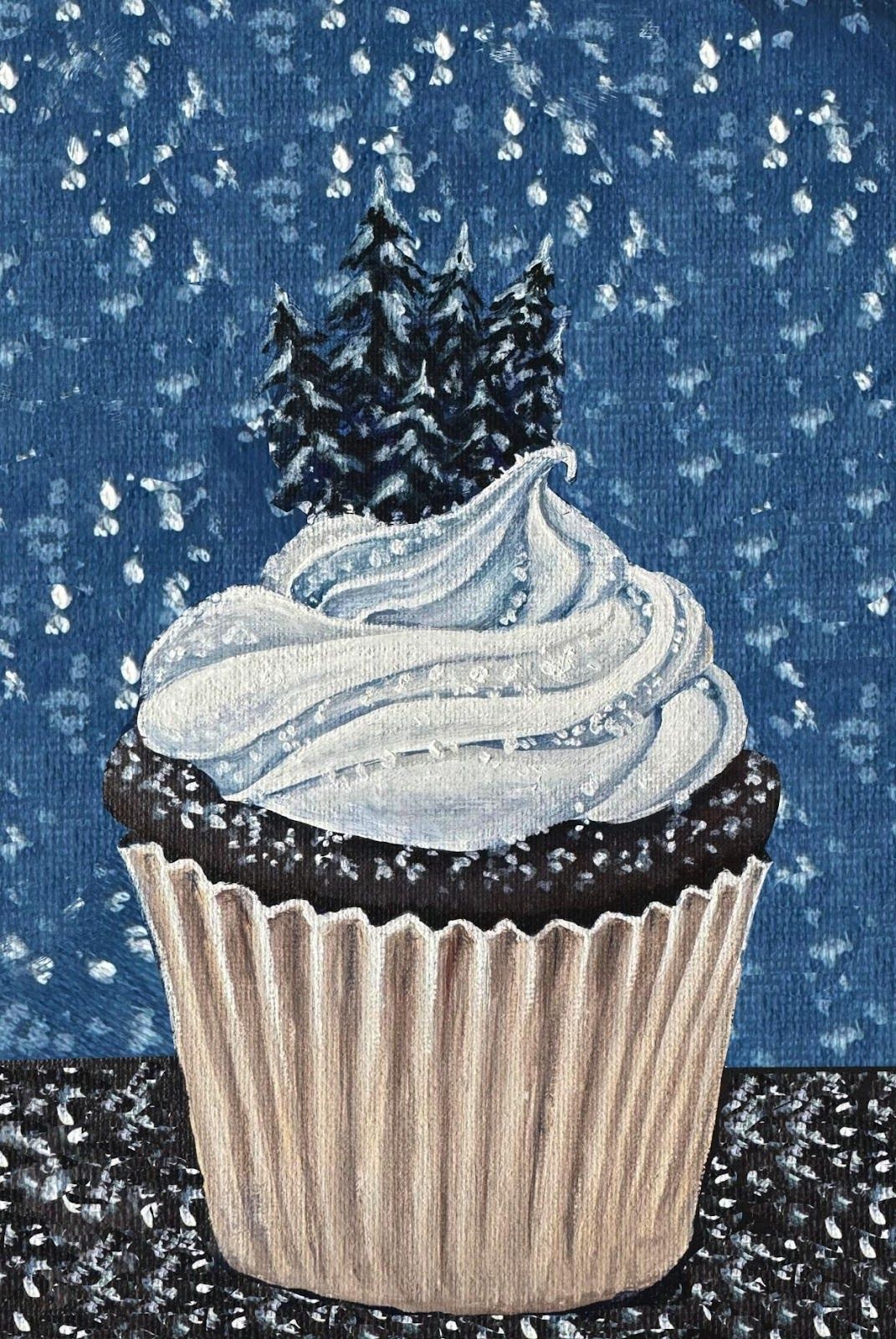 "Winter Cupcake" Paint & Sip