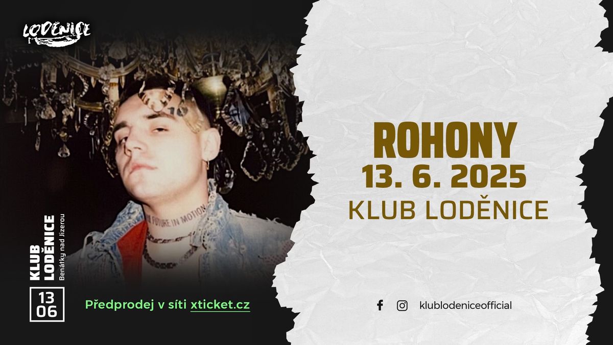 ROHONY - Ben\u00e1tky nad Jizerou \/ Lod\u011bnice 13.6.2025