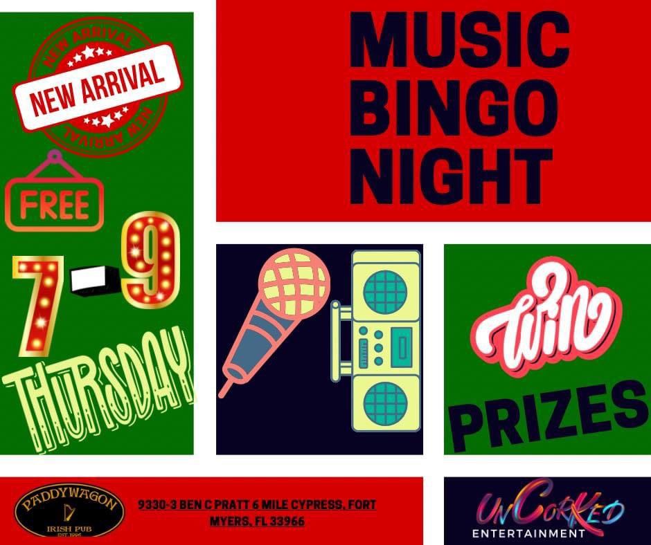 Thursday Night Fun! Music Bingo